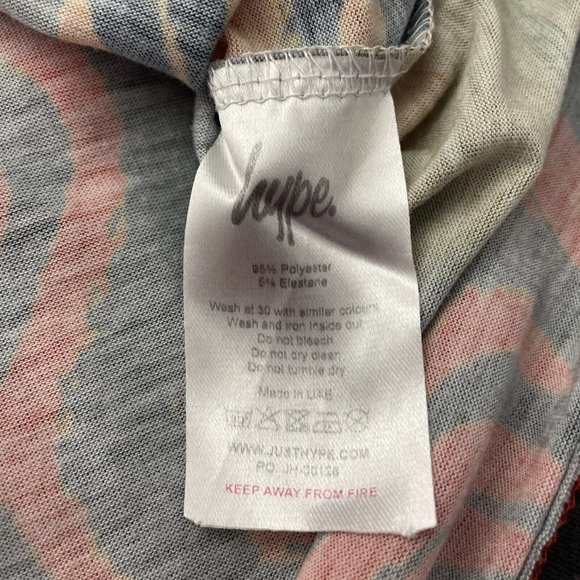 Hype Boys 7-8 Years Orange Flame Look Short Sleeve Logo Chest T-Shirt - Picture 7 of 7